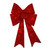 30" LED Lighted Red Tinsel Bow Christmas Decoration - IMAGE 1