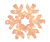 LED Lighted Snowflake Christmas Decoration – 24” – Clear Lights - IMAGE 1