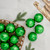 Shatterproof Shiny Christmas Ball Ornaments - 4" (100mm) - Christmas Green - 12ct - IMAGE 2