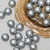 60ct Gray Shatterproof Matte Christmas Ball Ornaments 2.5" (60mm) - IMAGE 2