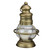10” Golden Antique Style Weathered Glass Christmas Candle Lantern - IMAGE 2