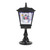 Lighted Musical Snowman Snowing Black Christmas Street Lamp - 25.25" - IMAGE 3