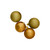 Shatterproof 4-Finish Christmas Ball Ornaments 2.5" (60mm) - Antique Gold - 60ct