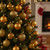 Shatterproof 4-Finish Christmas Ball Ornaments 2.5" (60mm) - Antique Gold - 60ct - IMAGE 1