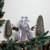 11.75" Birch Wood and Pine Cone Snowman Silhouette Christmas Decoration - IMAGE 3