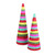 Tiered Paper Christmas Cone Trees - 16'' - Multicolor - Set of 2 - IMAGE 4