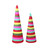 Tiered Paper Christmas Cone Trees - 16'' - Multicolor - Set of 2 - IMAGE 2