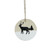 3.9" Winter Deer with Pine Trees on Wood Disc Christmas Ornament - IMAGE 1