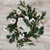 White Cotton Flowers with Foliage Spring Twig Wreath, 18-Inch, Unlit - IMAGE 2