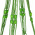 43" Green Lattice Pattern Macrame Hanging Planter Holder