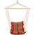 21" x 34" Red and Yellow Striped Hammock Chair with Padding and Wooden Bar - IMAGE 3