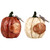 Fall Harvest "Be Joyful" "Be Thankful" Pumpkin Decorations - 7.75" - Set of 2