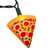 Set of 10 Orange and Red Pizza Slice Garden Patio Christmas Lights - 10' Green Wire - IMAGE 3