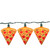 Pizza Slice Christmas Light Set  - 10' Green Wire - 10ct - IMAGE 1
