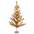 Medium Tinsel Twig Artificial Christmas Tree - 3' - Gold - Unlit - IMAGE 1