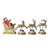 Set of 4 Santa and Reindeer Christmas Stocking Holders 9.5" - IMAGE 4