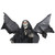 66" Pre-Lit Black and Red Sonic Skeletal Reaper with Wings Halloween Decor - IMAGE 2