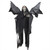 66" Pre-Lit Black and Red Sonic Skeletal Reaper with Wings Halloween Decor - IMAGE 1