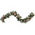 6' x 12" Green Foliage with Stars and Ornaments Artificial Christmas Garland, Unlit - IMAGE 1