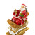 Santa and Reindeer Glittered Christmas Stocking Holders - 9.5” - Gold - Set of 2