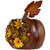 8" Lighted Solar Powered Floral Fall Harvest Pumpkin Outdoor Decoration - IMAGE 5