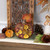 LED Lighted Solar Powered Floral Fall Harvest Pumpkin Outdoor Decoration - 8" - IMAGE 2