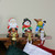 Santa, Snowman and Reindeer Christmas Stocking Holders - 5.25" - Set of 3 - IMAGE 3