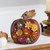 Solar Powered Floral Pumpkin Outdoor Fall Harvest Decoration - 7.25" - IMAGE 1