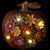 Solar Powered Floral Pumpkin Outdoor Fall Harvest Decoration - 7.25" - IMAGE 3