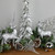 Glitter Dusted Reindeer Christmas Figurines - Set of 2 - Silver Finish - IMAGE 2