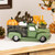 Hello Fall Vintage Style Truck Hauling Autumn Harvest Decoration - 11.25" - IMAGE 1
