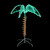 2.5' Green and Tan LED Palm Tree Rope Light Outdoor Decoration - IMAGE 1