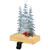 Galvanized Christmas Trees with Wooden Base Stocking Holder - 8.5" - IMAGE 4