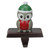 6" Red and Green Perched Owl Christmas Stocking Holder - IMAGE 1