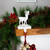 Marbled Standing Deer Christmas Stocking Holder - 7.5" - White and Black - IMAGE 2