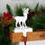 Marbled Standing Deer Christmas Stocking Holder - 7.5" - White and Black - IMAGE 3