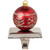 Glitter Snowflake Red Ball Ornament Christmas Stocking Holder - 5.5" - IMAGE 2