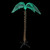 LED Rope Lighted Palm Tree Outdoor Decoration - 4.5' - Green and Clear Lights - IMAGE 1