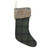 17.5" Green and Brown Plaid Christmas Stocking with Cuff - IMAGE 1