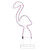 24" Pink Flamingo LED Rope Light Silhouette Summer Outdoor Decoration - IMAGE 2