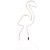 LED Rope Lighted Flamingo Silhouette Outdoor Decoration - 24" - Pink Lights - IMAGE 2