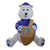 48" Blue and White Inflatable Pre-Lit Outdoor Hanukkah Bear Dreidel - IMAGE 1