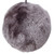 Lilac Gray Fuzzy Fur Hanging Christmas Ball Ornament 3.5" (90mm) - IMAGE 3