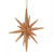 5" Glittered Copper Geometric Starburst Christmas Ornament - IMAGE 1