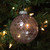 Glittered Clear and Pink Geometric Glass Christmas Ball Ornament 3.75" (95mm) - IMAGE 2