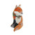 6.5" Brown and White Hanging Stuffed Fox Christmas Ornament - IMAGE 3