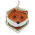 4.75" Brown and Cream Stuffed Fox Head Plaque Christmas Ornament - IMAGE 1