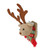 Stuffed Reindeer Head Wall Plaque Christmas Ornament - 7.5" - Brown and Beige - IMAGE 3