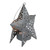 4.5" Gray Lighted Round Cut-Outs Petite Star Christmas Ornament - IMAGE 3