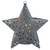 4.5" Gray Lighted Round Cut-Outs Petite Star Christmas Ornament - IMAGE 1